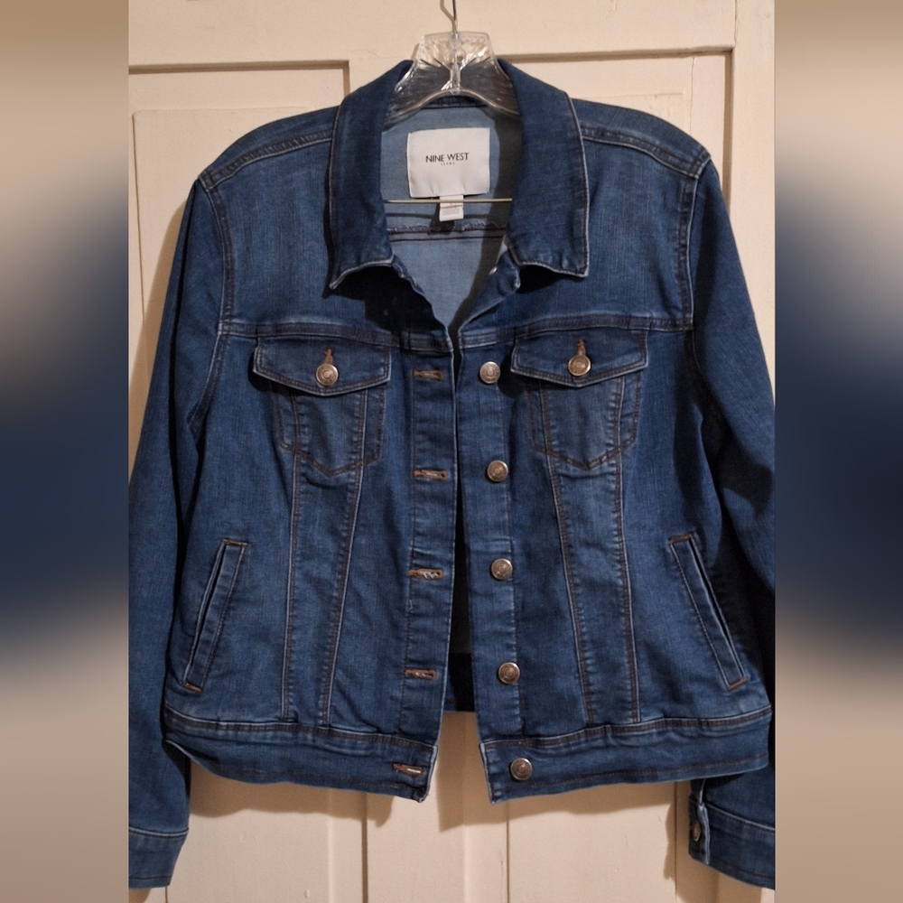 Nine West Women's Classic Indigo Jean Jacket